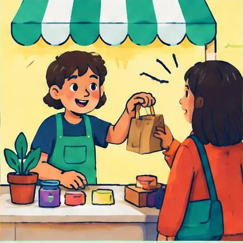 Customer Scenarios - Can you handle it? Practice tricky customer situations through role-play Business and money skills activity for kids and teens, ages 6-11.