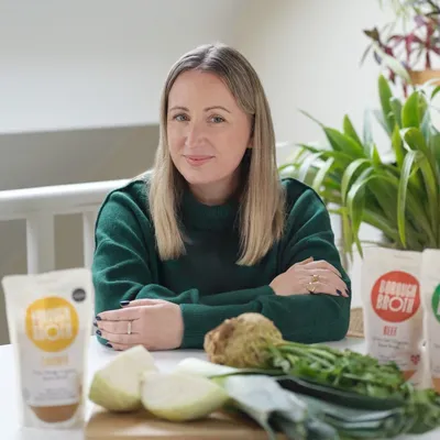Rosamund Heathcote, Food & Drink female founder UK Rosamund Heathcote – female entrepreneur and founder of Borough Broth, a UK Food & Drink business