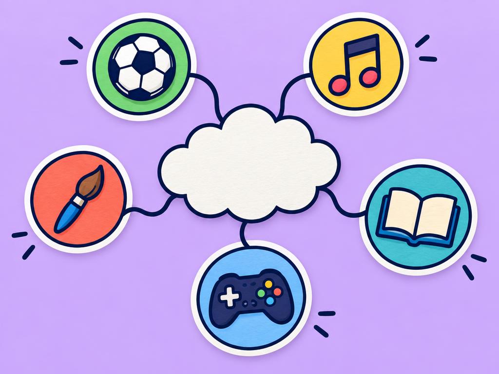 Spark Map Builder - Connect the dots! Map your passions and skills to find your perfect business idea Business and money skills activity for kids and teens, ages 6-11.