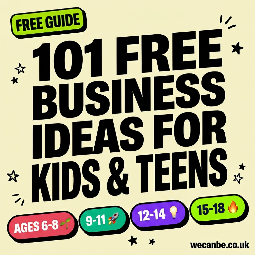 101 Free Business Ideas for Kids & Teens Aged 6–18 | We Can Be