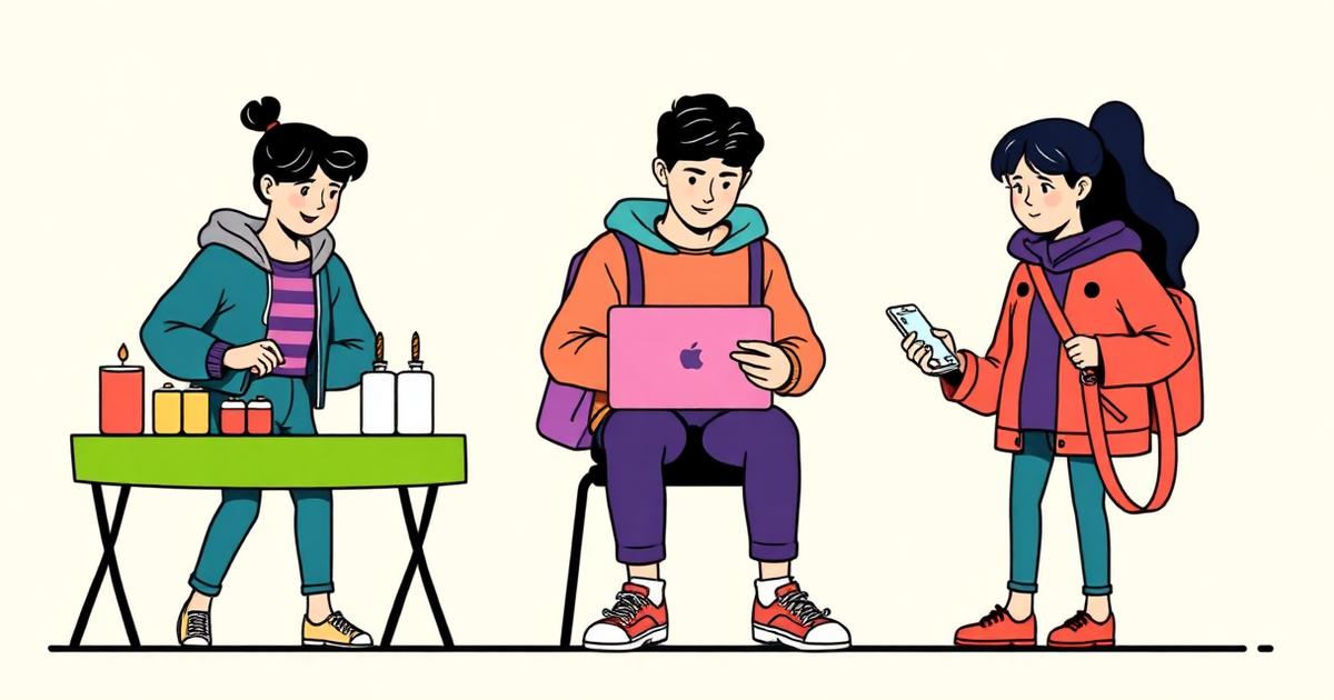 Illustration for blog article: Business Ideas for Teens UK: 24 Low-Cost Ideas That Actually Sell (2026)